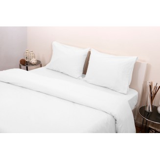 Σεντόνια Σετ Κούνιας 120x165 Viopros 3100 Φανέλλα Λευκό